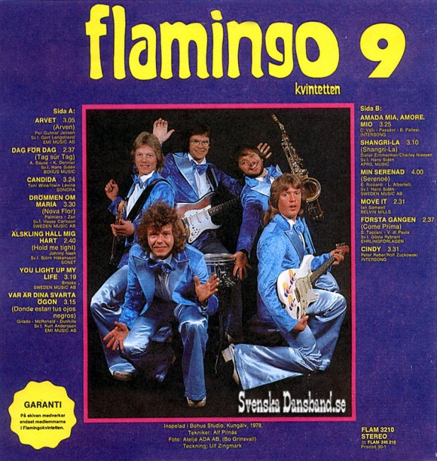 FLAMINGOKVINTETTEN LP (1978) "Flamingokvintetten 9" B