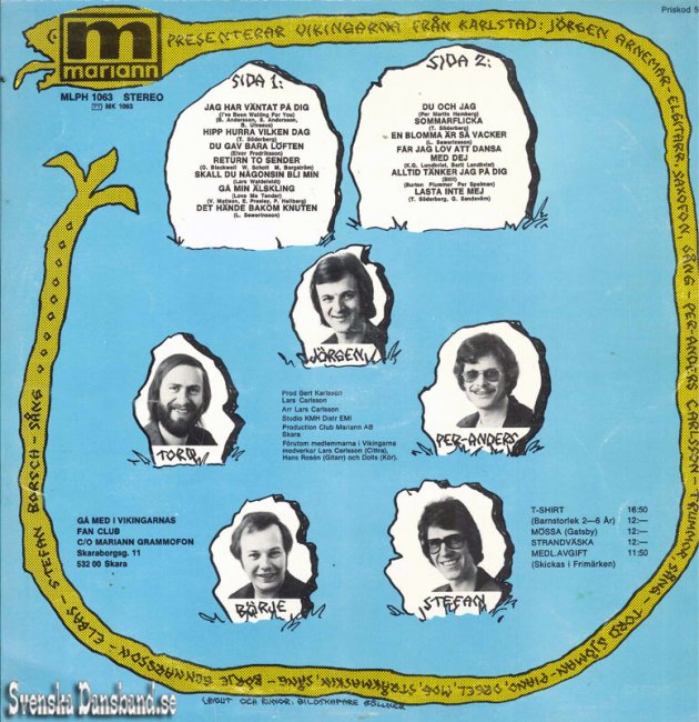 VIKINGARNA LP (1975) "Kramgoa ltar 1" B