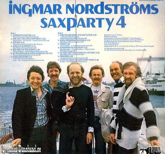 INGMAR NORDSTRÖMS LP (1977) "Saxparty 4" B