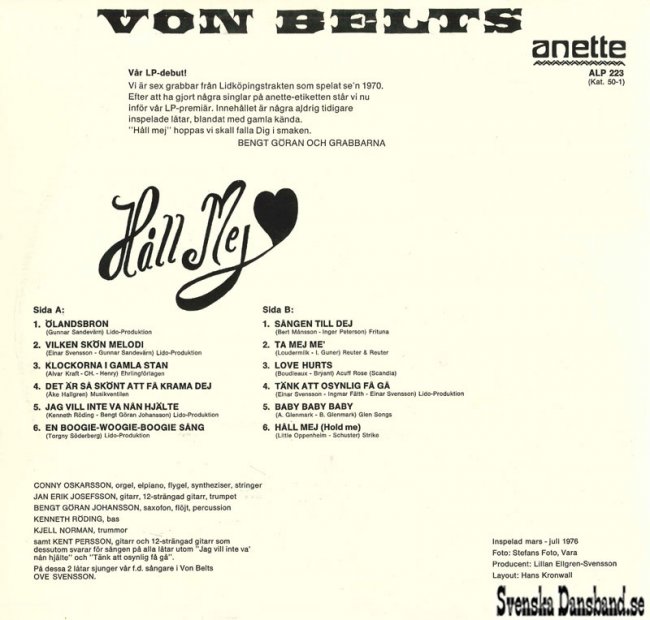 VON BELTS (1976)