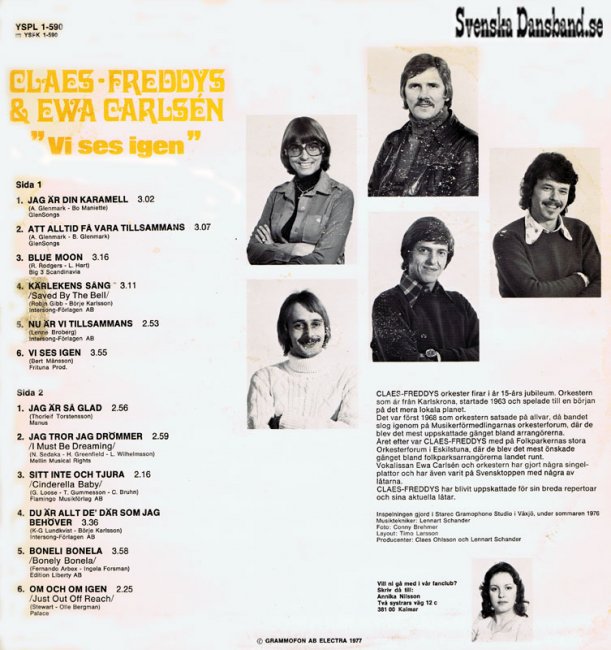 CLAES FREDDYS & EWA CARLSÈN (1977)