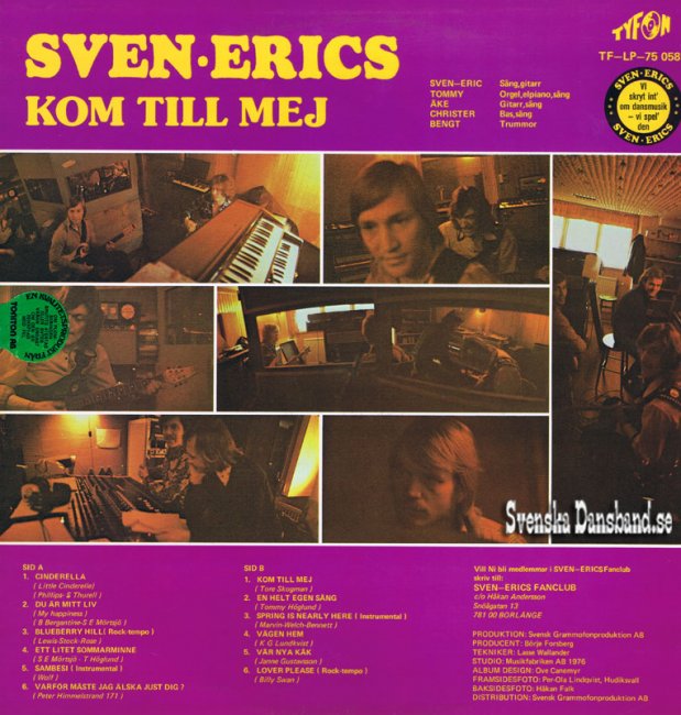 SVEN-ERICS LP (1976) "Kom till mej" B