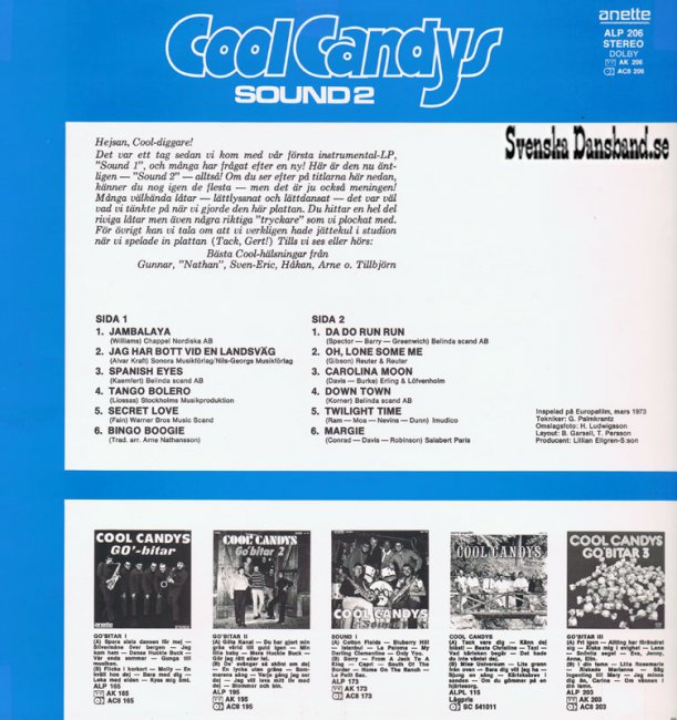 COOL CANDYS LP (1973) "Sound 2" B