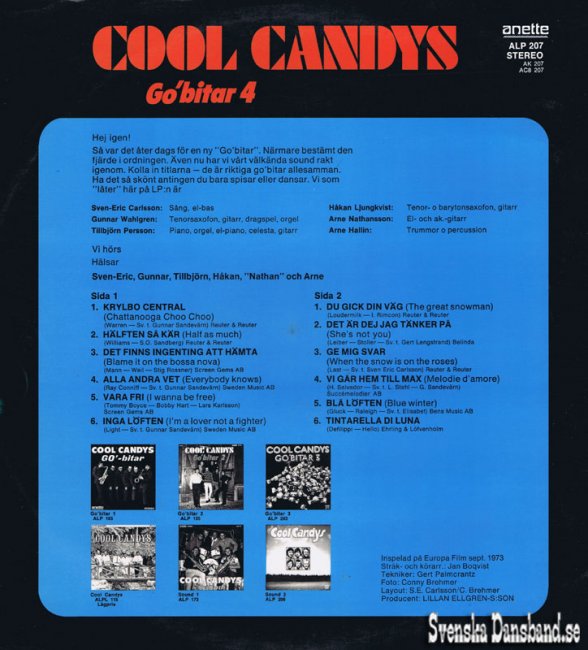 COOL CANDYS LP (1973) "Go'bitar 4" B