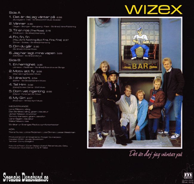 WIZEX LP (1984) "Det r dej jag vntar p" B