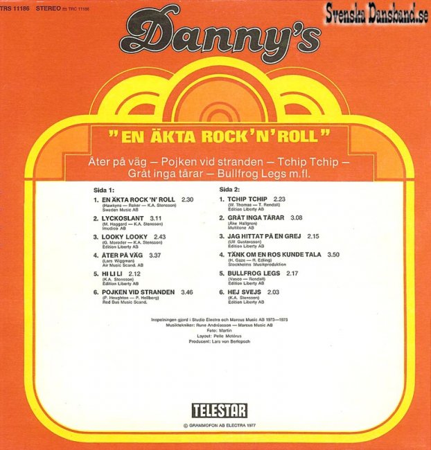 DANNY'S LP (1977) "En kta rock'n'roll" B