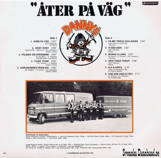 DANNY'S LP (1974) "ter p vg" B