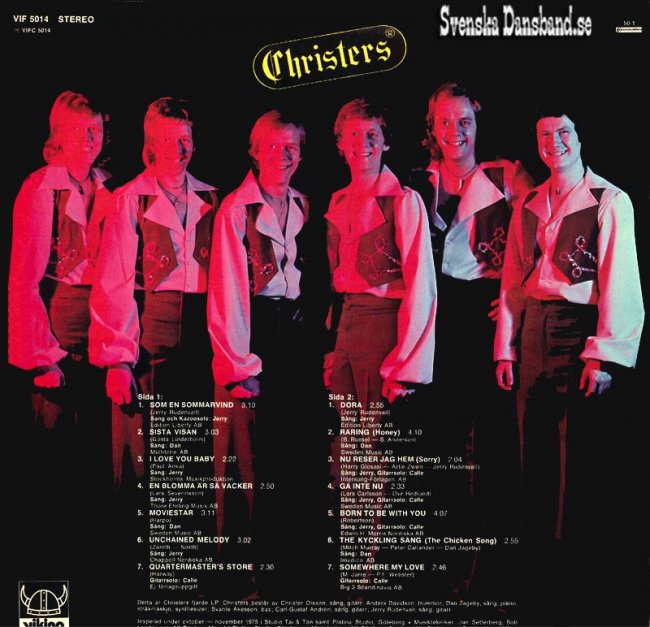 CHRISTERS LP (1975) "Som en sommarvind" B