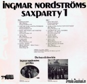 INGMAR NORDSTRÖMS LP (1974) "Saxparty 1" B INGMAR NORDSTRÖMS LP (1974) "Saxparty 1" B